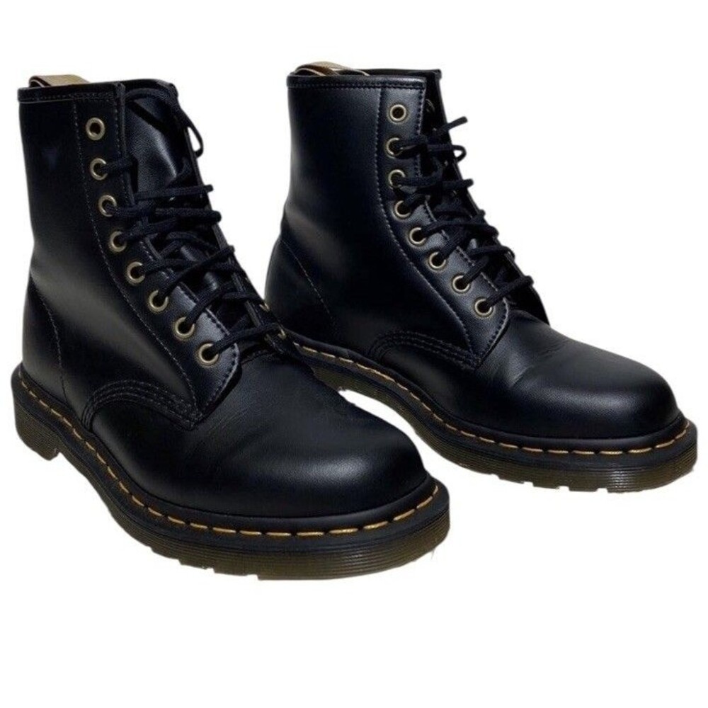 Dr. Martens Black Vegan Lace Up 1460 Felix BOOTS Women’s 9 Men’s 8 High Top
